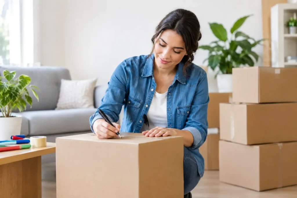 How to Label Moving Boxes Without Moving-Day Confusion